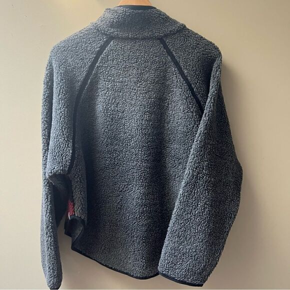 Woolrich thick fleece glacier view pullover poncho M/L - Picture 6 of 8